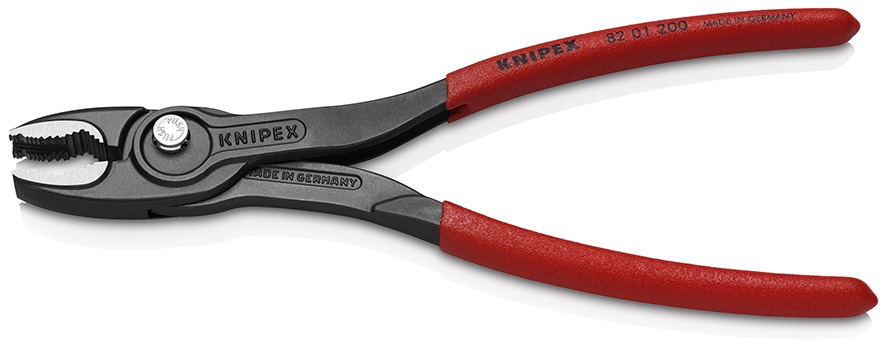 TwinGrip Клещи захватные, 4 - 22 мм, длина 200 мм, чернённые, обливные рукоятки, держатель-еврослот Knipex  KN-8201200SB_2