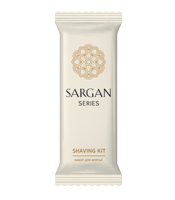 Набор бритвенный «Sargan» (бритва с двумя лезвиями, крем для бритья 10гр), упаковка флоу-пак  Grass  HR-0019_0