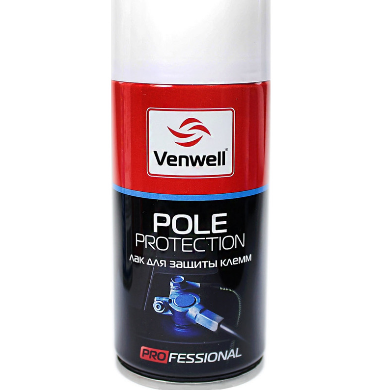 Лак для защиты клемм АКБ Pole Protection (аэрозоль) 150 мл. Venwell  VW-SL- 025RU_0