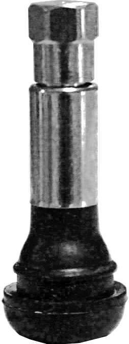 Резиновый вентиль I=48 mm с хром. насадкой и колпачком (100шт. в уп.)   TR.414.C._0