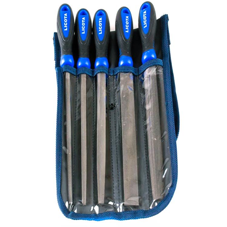 Набор напильников 200 мм с пластиковой рукояткой Licota  ATG-6314 _3