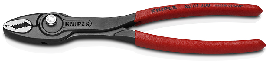 TwinGrip Клещи захватные, 4 - 22 мм, длина 200 мм, чернённые, обливные рукоятки, держатель-еврослот Knipex  KN-8201200SB_0