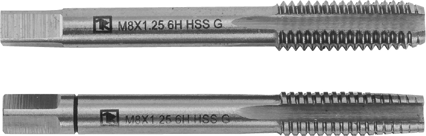 Набор метчиков T-COMBO двухпроходных ручных универсальных М10х1.0, HSS-G, 2 шт. Thorvik  MT101S2_0