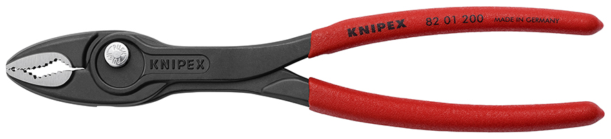 TwinGrip Клещи захватные, 4 - 22 мм, длина 200 мм, чернённые, обливные рукоятки, держатель-еврослот Knipex  KN-8201200SB_3