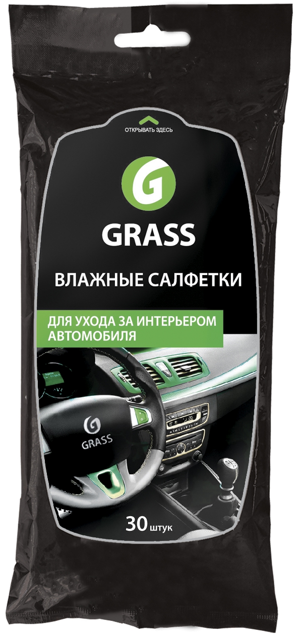 Салфетка влажная д/ухода за интерьером авто GRASS Grass  IT-0311_0