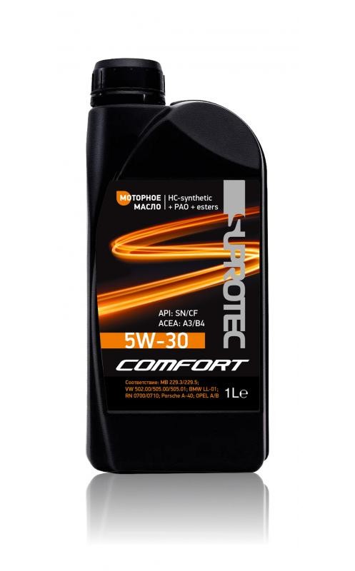 Синтетическое моторное масло A3/B4 Comfort 5W-30 1л Suprotec  124350_0