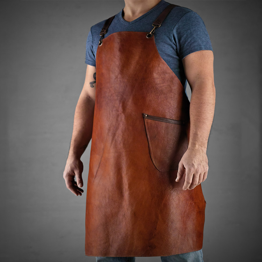 Фартук кожаный Conkretika  leather apron _4