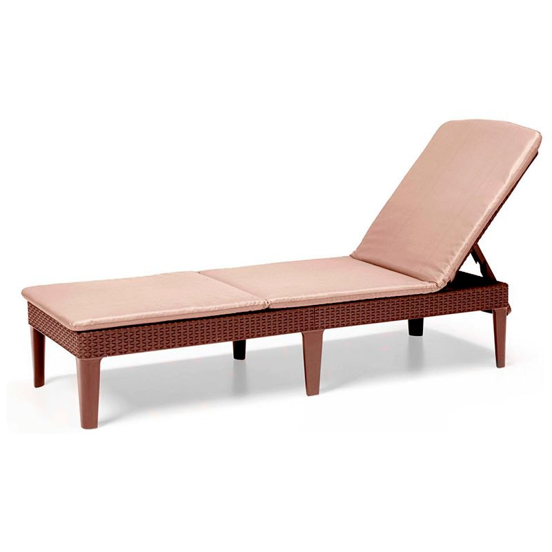 Шезлонг пластиковый с матрасом Jaipur Sun Lounger 3