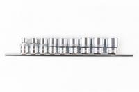Набор торцевых головок 1/4" 12 гр. 3/16"-9/16" 10пр. на линейке