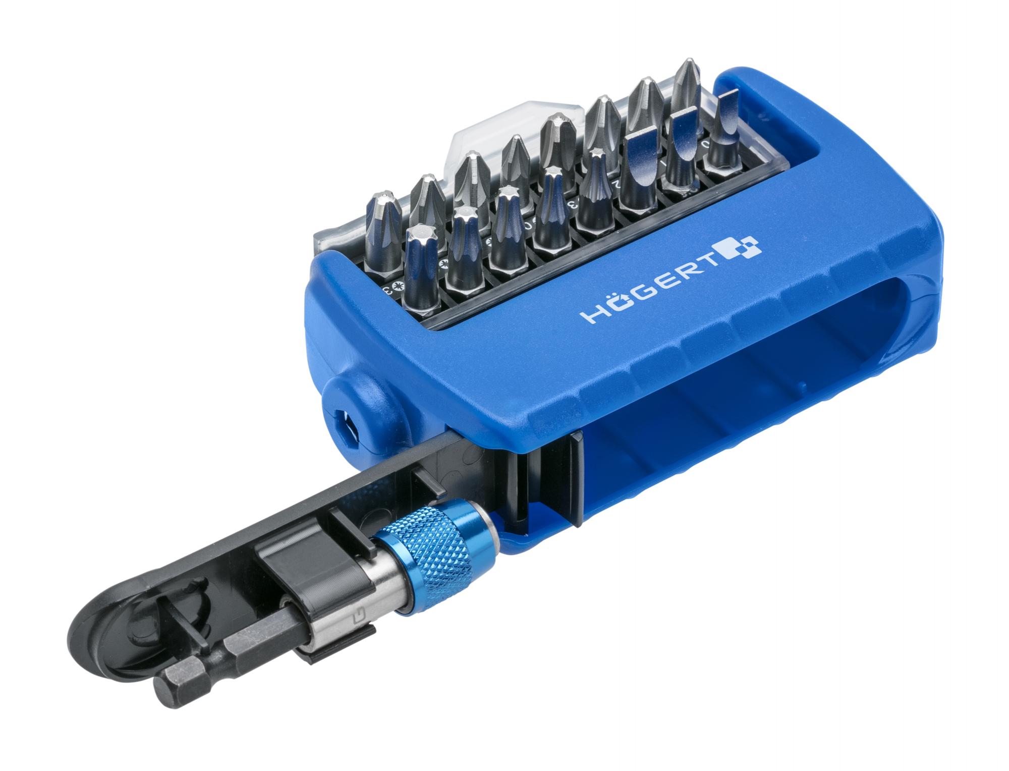 Набор бит с битодержателем 1/4", SL, PH, PZ, Torx, 17 шт. 2