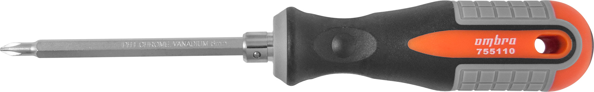 Отвертка стрежневая двусторонняя ROUND GRIP, РН1,SL5x100 мм 2