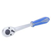Трещотка 1/2", 250 мм, 32 зубца, флажковая, фиксатор 
