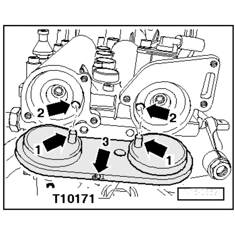 Набор фиксаторов для бензиновых двигателей VW-Audi 1.4/1.6 FSI/TSI Licota  ATA-2036_1