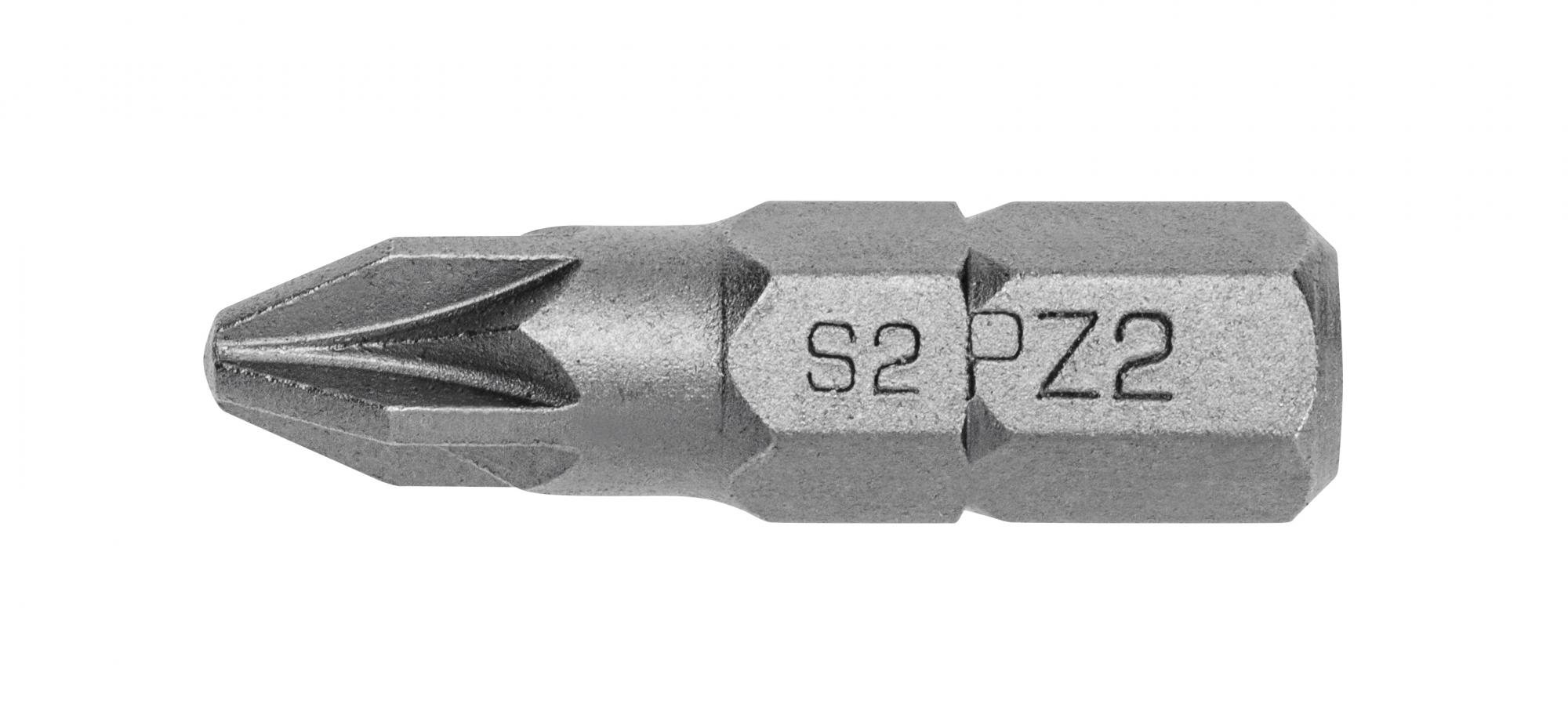 HOEGERT Биты PZ2 25 мм, 25 мм, сталь S2, PROFI, 5 шт. 2