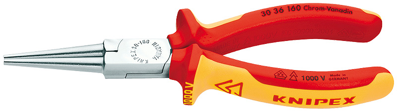 Длинногубцы хромированные 160 мм 2