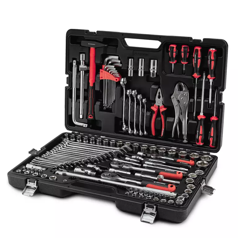 Набор ручных инструментов TECHNIC 142 предмета 1/2", 3/8", 1/4" 2