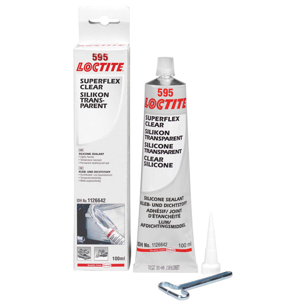 Loctite 595 100 мл Силиконовый уксусный герметик, прозрачный (тюбик) 2