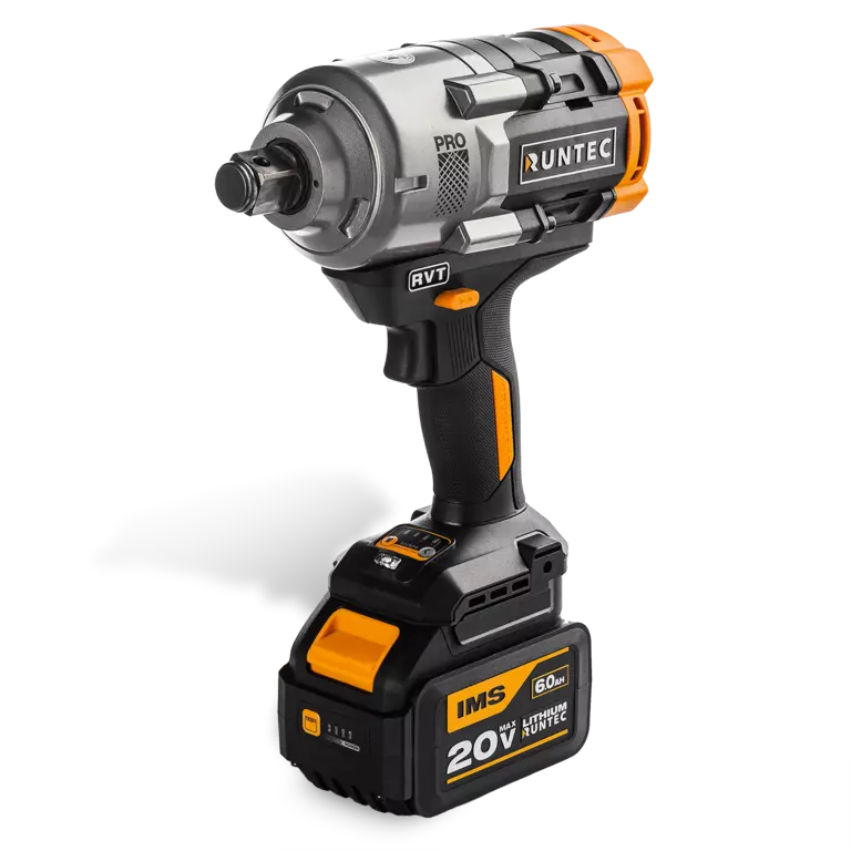 Гайковерт ударный аккумуляторный RUNTEC PRO 3/4", 20В, 2*6Ач, 1600Нм 2