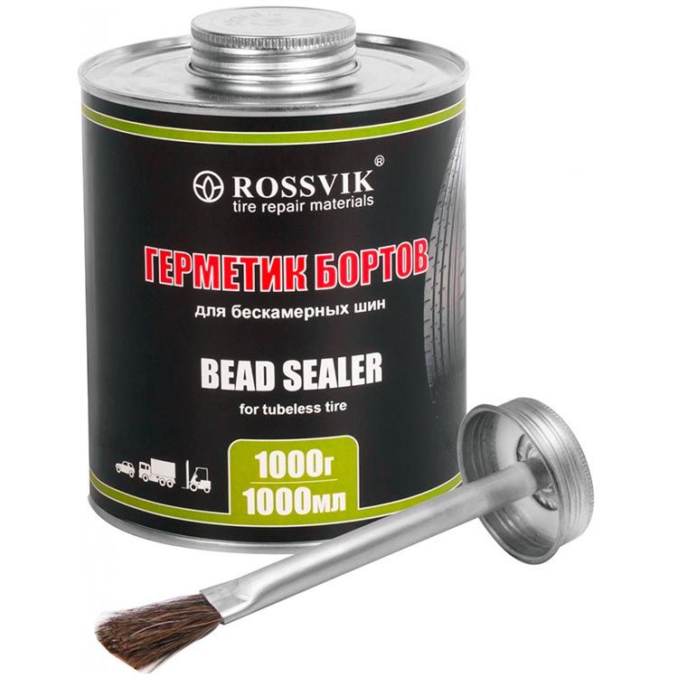 Герметик бортов для бескамерных шин Bead Sealer For Tubeless Tire (банка с кистью), 1000 мл / 1000 г 2