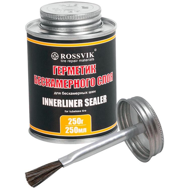 Герметик бескамерного слоя Innerliner Sealer For Tubeless Tire (банка с кистью), 250 мл / 250 г 2