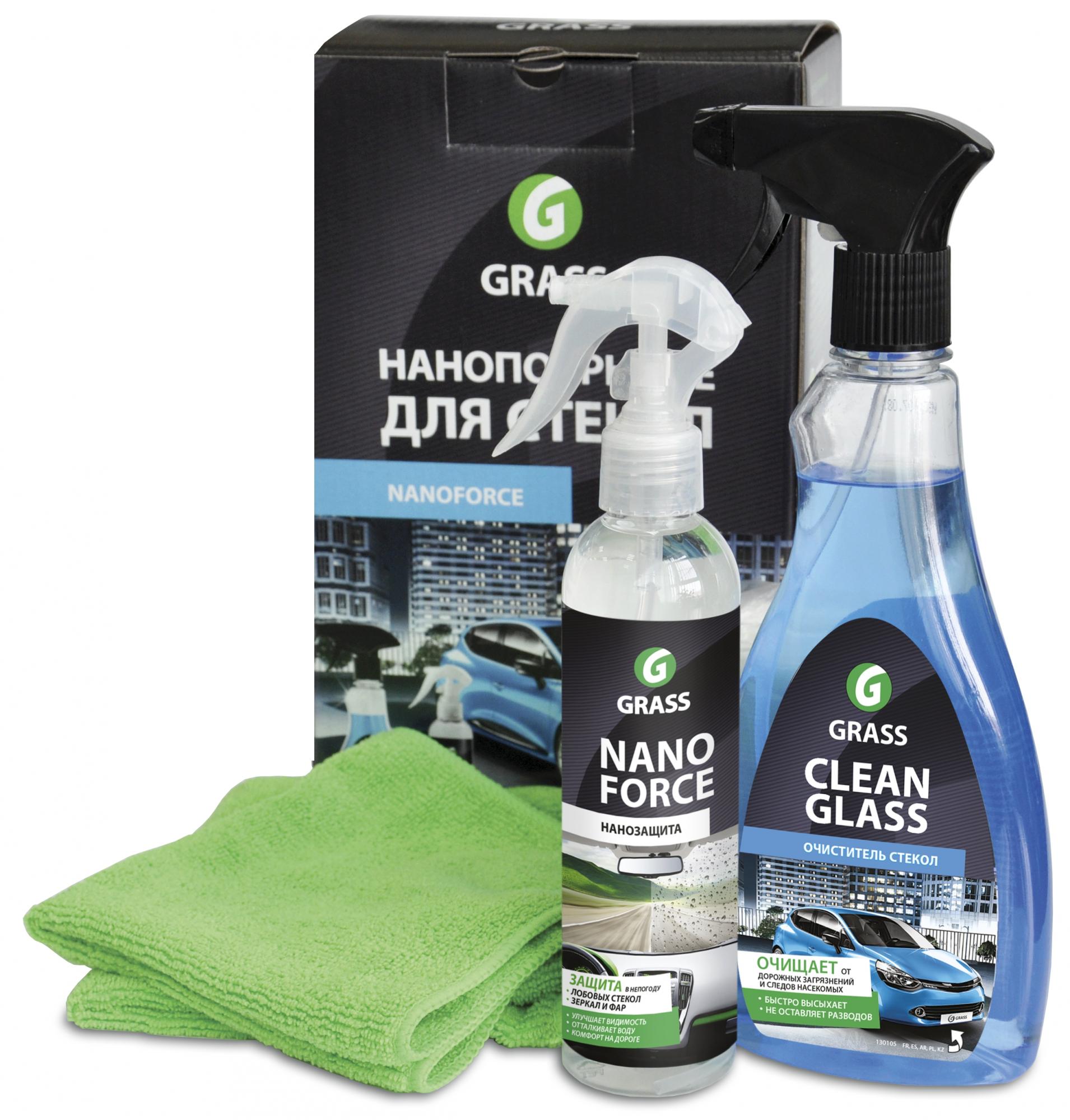 Grass  NF05 Комплект для нано-покрытия стекол автомобиля GRASS | Helas.ru