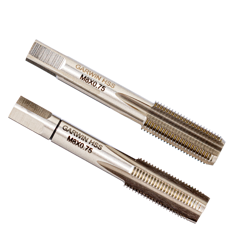 Метчики ручные Mf8x0.75, DIN 2181, HSS, 6H, комплект из 2 штук 2
