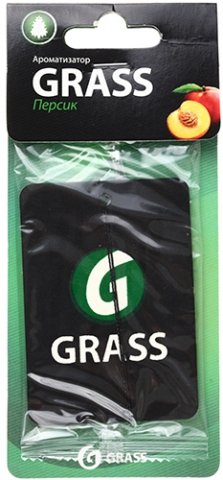 Grass  ST-0402 Ароматизатор картонный ГраСС  персик GRASS