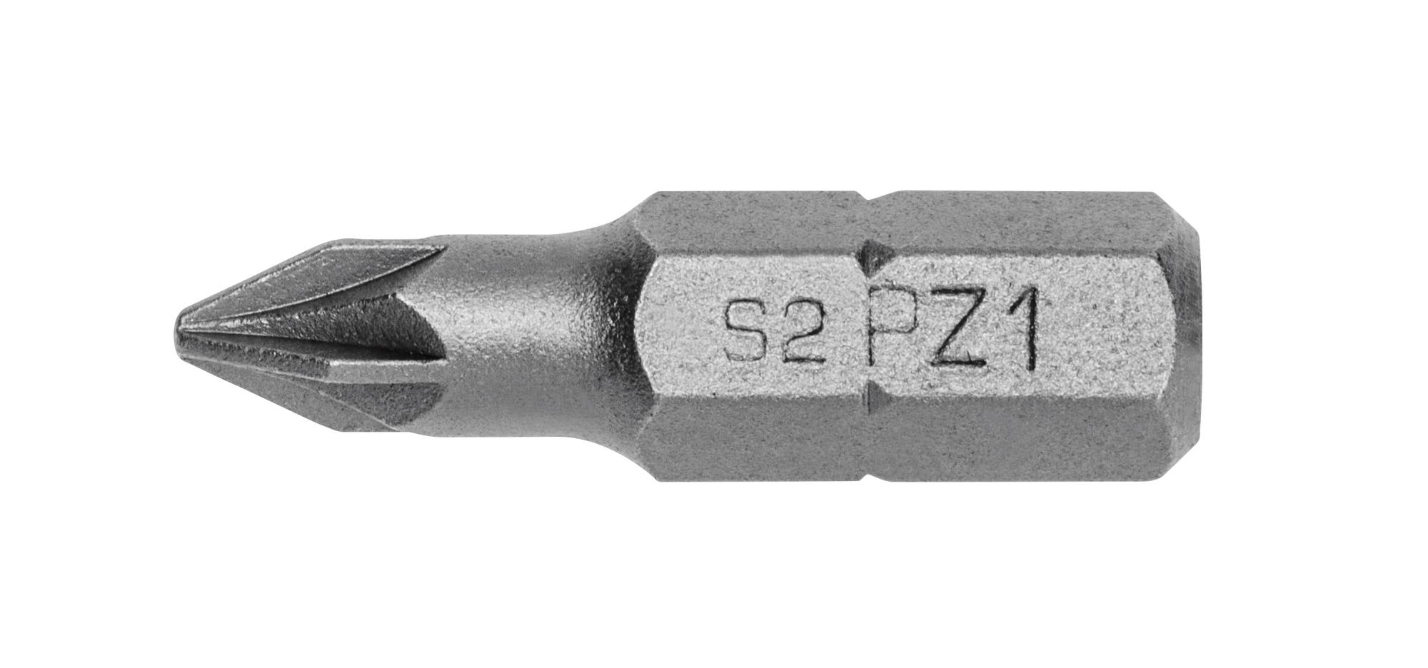HOEGERT Биты PZ1 25 мм, сталь S2, PROFI, 5 шт. 2