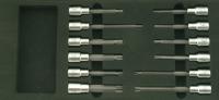 Набор торцевых головок с профилем "Torx" СТАНКОИМПОРТ в ложементе, BX015