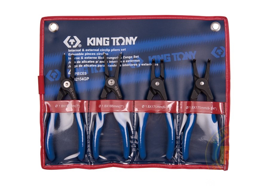 Набор съемников стопорных колец, 4 предмета KING TONY 42154GP 2