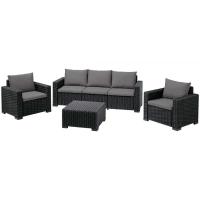 Комплект уличной мебели с тройным диваном CALIFORNIA 3 SEATER SET 2