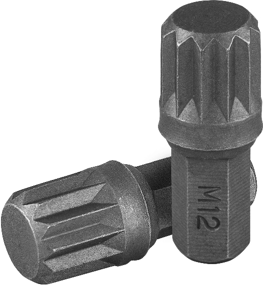 Вставка-бита 5/16"DR SPLINE, M12, 30 мм 2