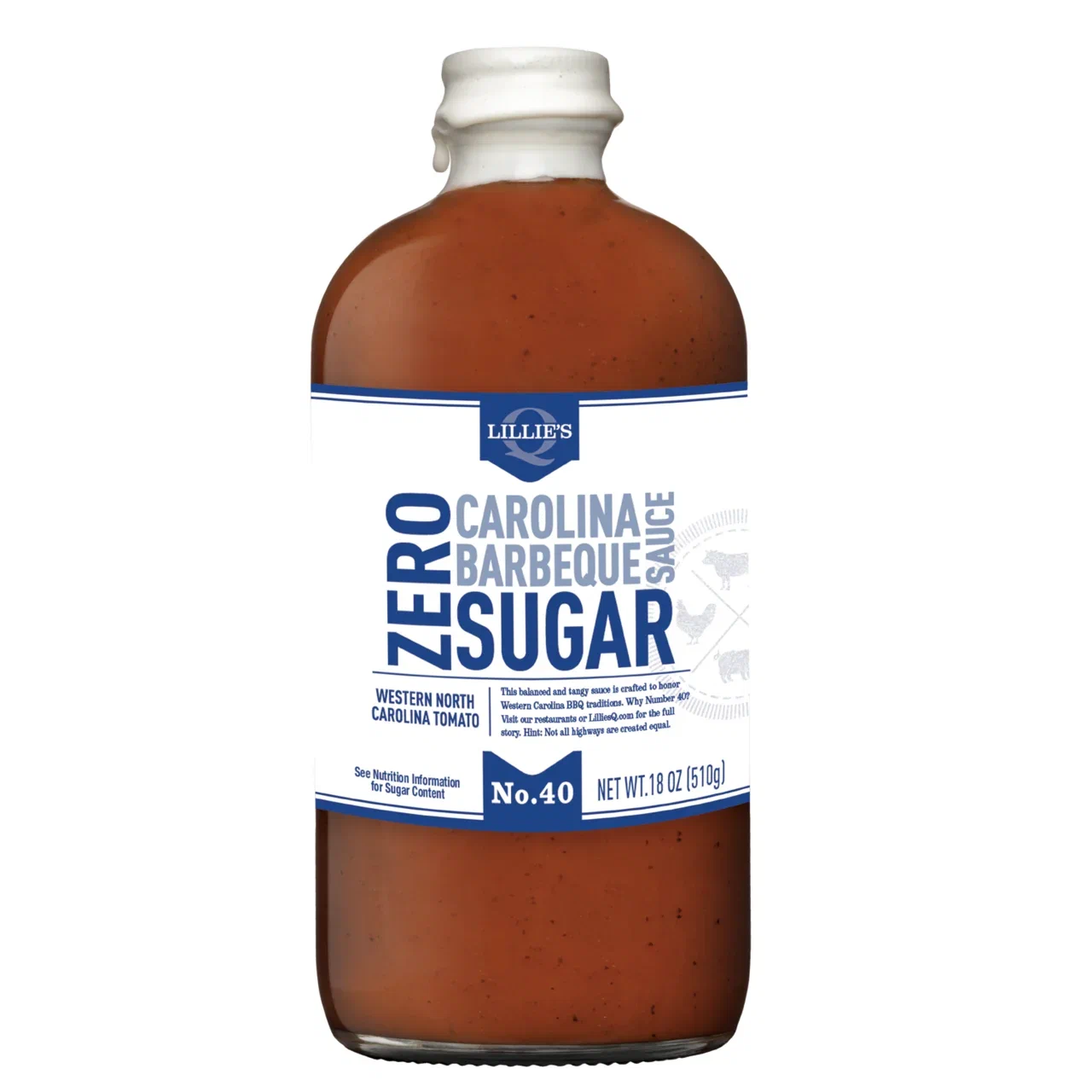 Соус барбекю ZERO SUGAR CAROLINA 510Г бутылка/стекло LS 2
