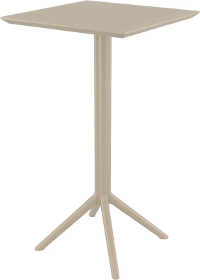 Стол пластиковый барный складной Sky Folding Bar Table (Бежевый)