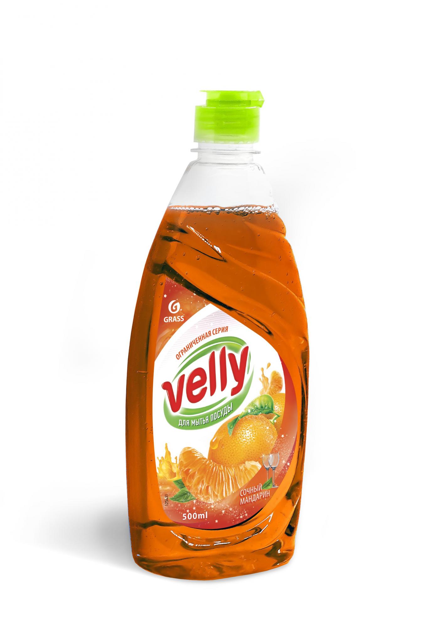 Velly Средство для мытья посуды «Сочный мандарин» 500мл GRASS Grass  125431_0