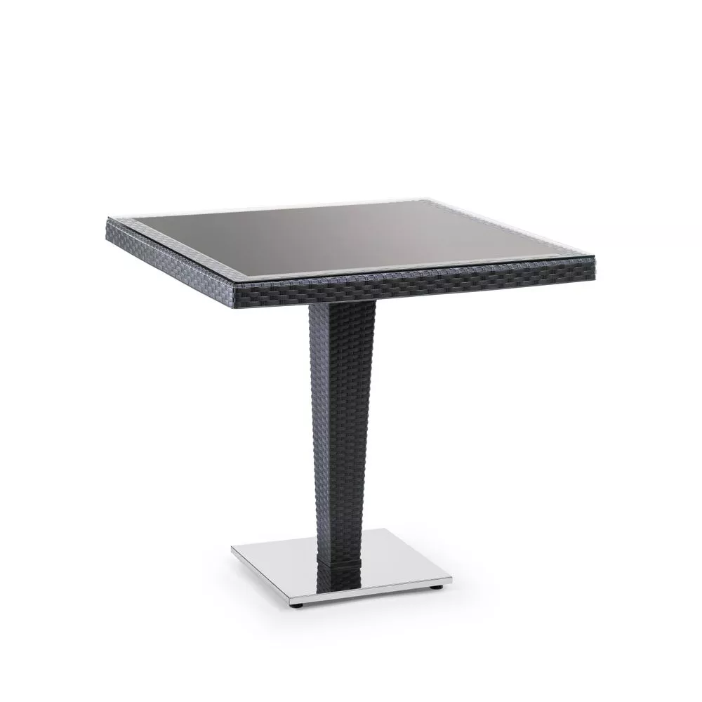 Стол Antares 80×80 со стеклянным верхом (Anthracite) 2