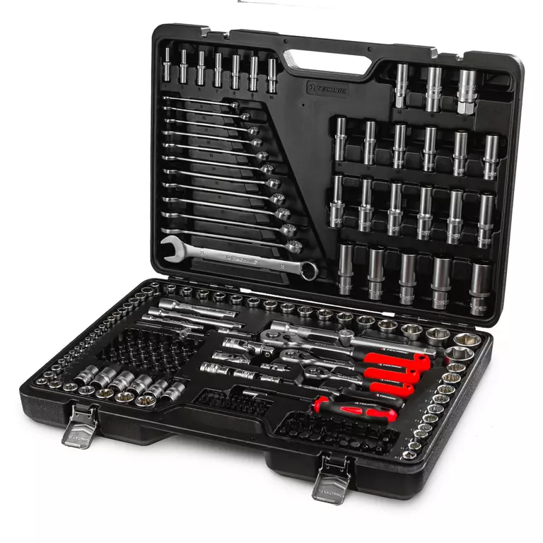 Набор ручных инструментов TECHNIC 216 предметов 1/2", 3/8", 1/4" 2