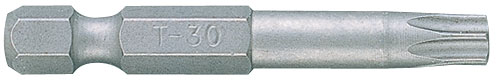 Вставка (бита) торцевая 1/4", TORX, Т20, L = 50 мм, для шуруповерта  2