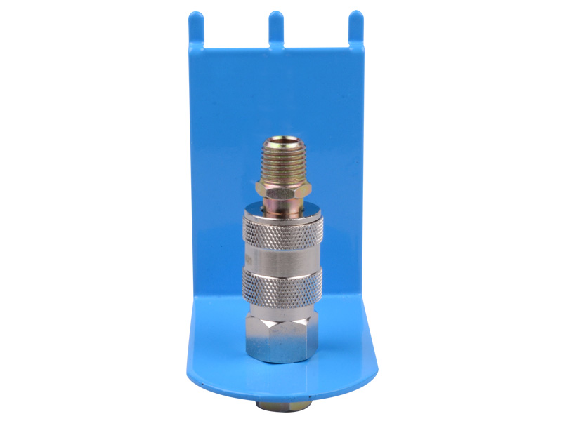 Комплект быстросъемного фитинга 1/4", с креплением к стенду KING TONY 91451-01A 2