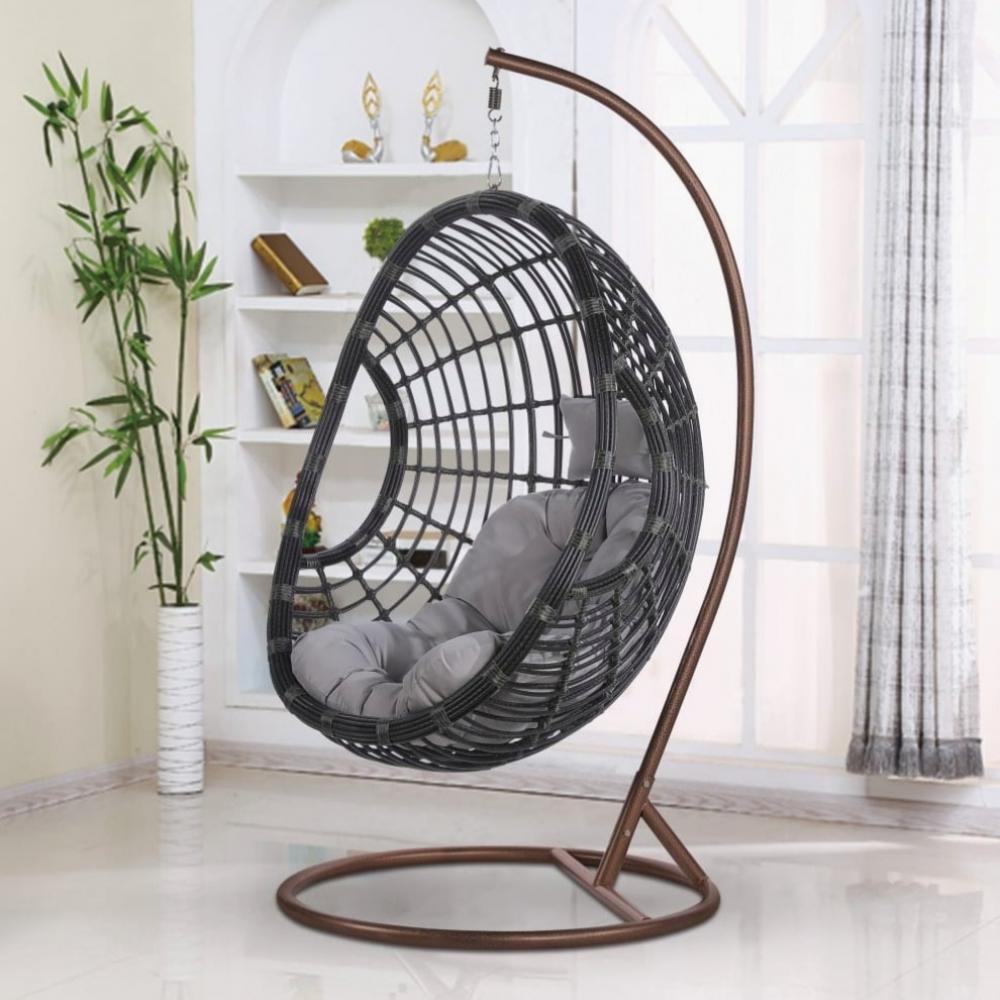 Подвесное кресло из искусственного ротанга AFM-300C Dark Grey 2
