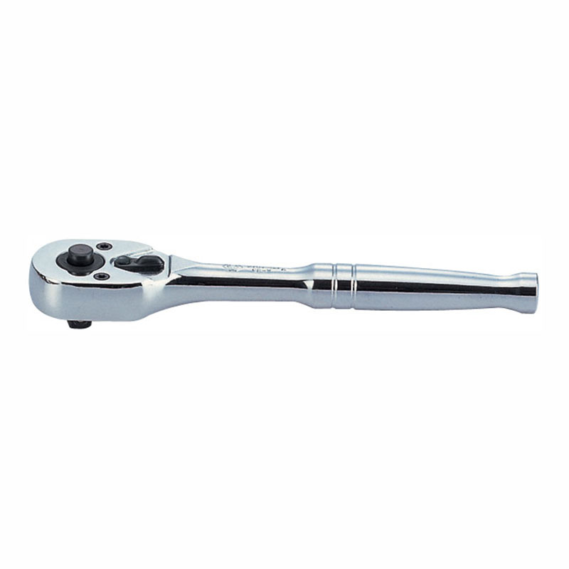 Трещотка 1/4", 140 мм, 24 зубца, флажковая с кнопкой  2