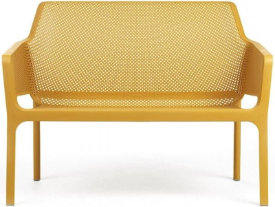 Диван пластиковый Net Bench (Горчичный)