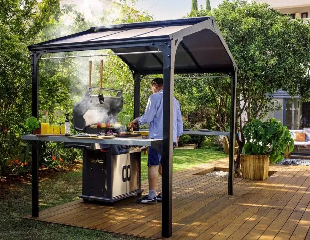 Комплект беседки для гриля BBQ Gazebo Garden Austin 2400- black 2