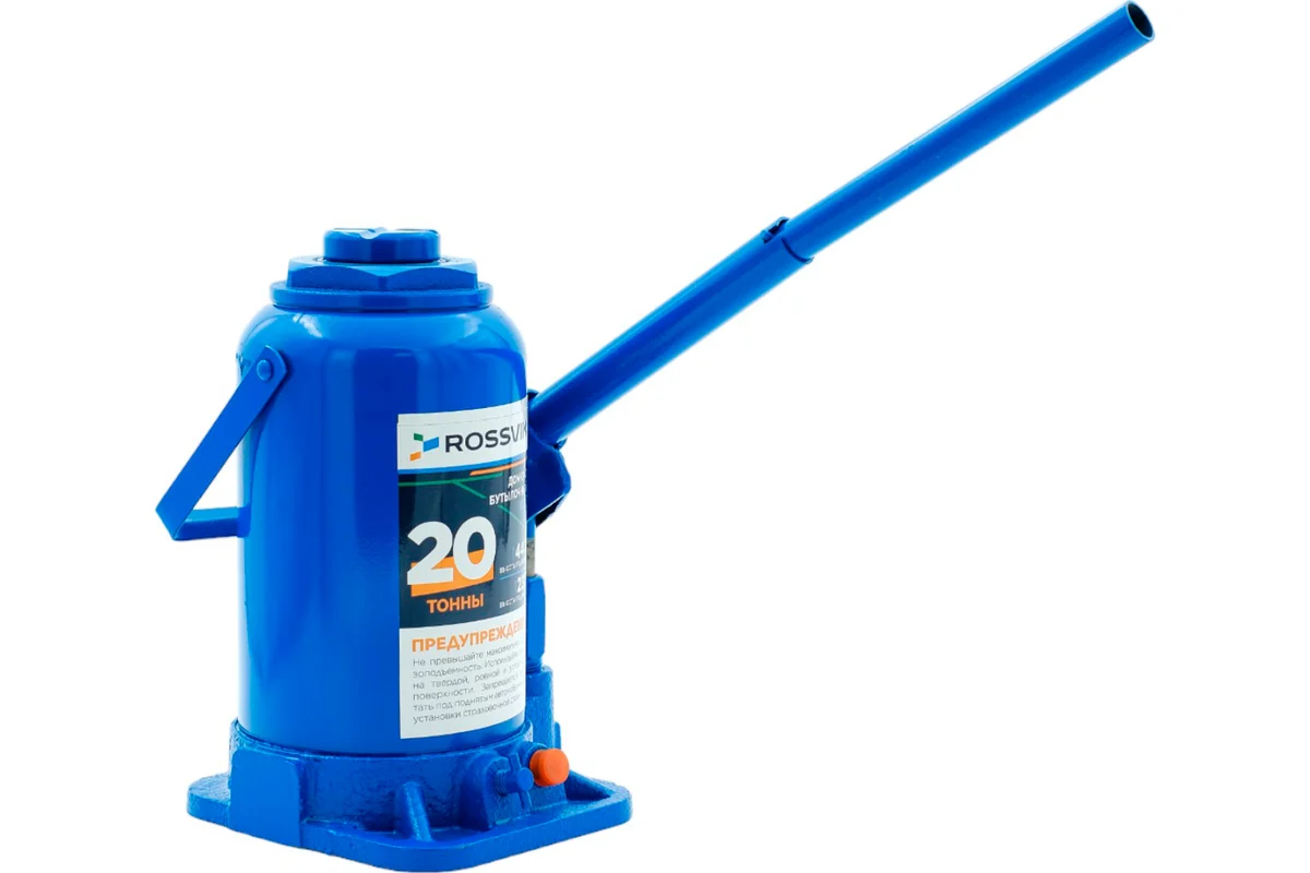 Домкрат бутылочный V32, г/п 32,0т ROSSVIK