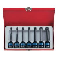 Набор ударных торцевых насадок 1/2", TORX, Т25-Т60 мм, L = 100 мм, 7 предметов 
