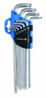 Набор Г- образных удлиненных ключей TORX, Т10- Т50, 9 шт.