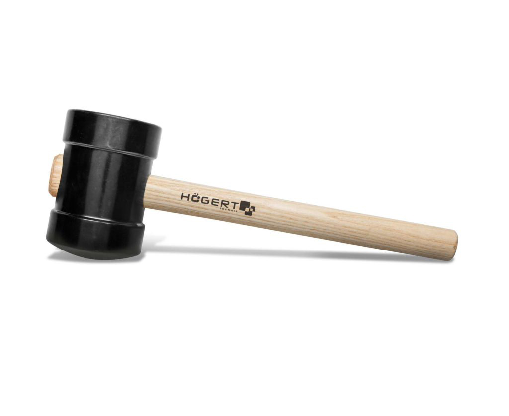Молоток резиновый с деревянной рукояткой Hogert Högert  HT3B047 _0