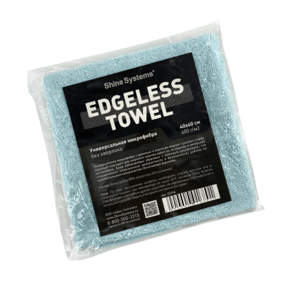 Edgeless Towel – универсальная микрофибра без оверлока 40*40см, 400гр/м2 (Голубая)