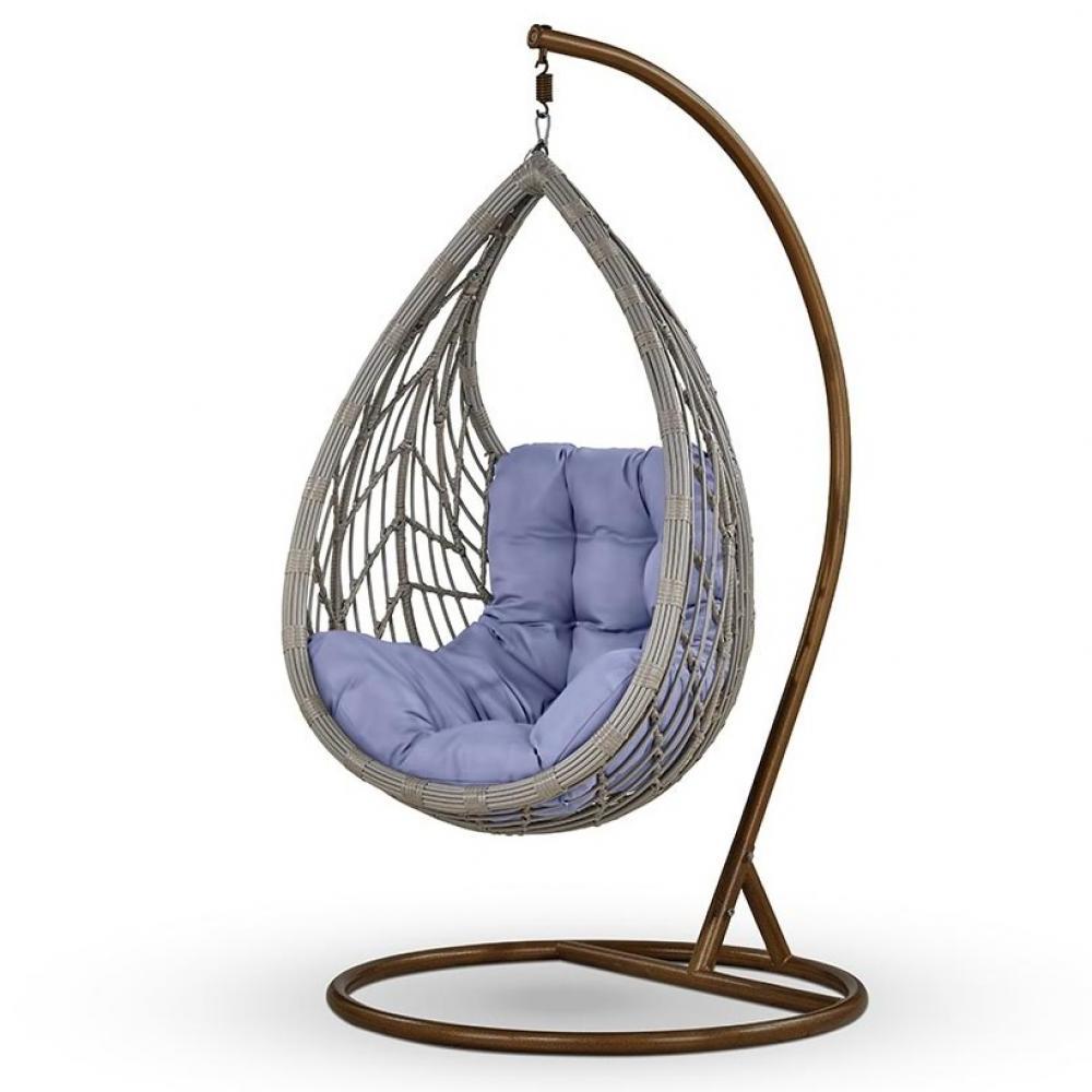 Подвесное кресло из искусственного ротанга N886-W70 Light Grey 2