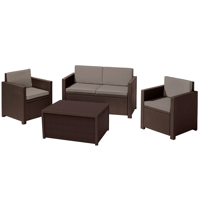 Комплект мебели со столиком-тумбой Monaco Set With Storage Table 2